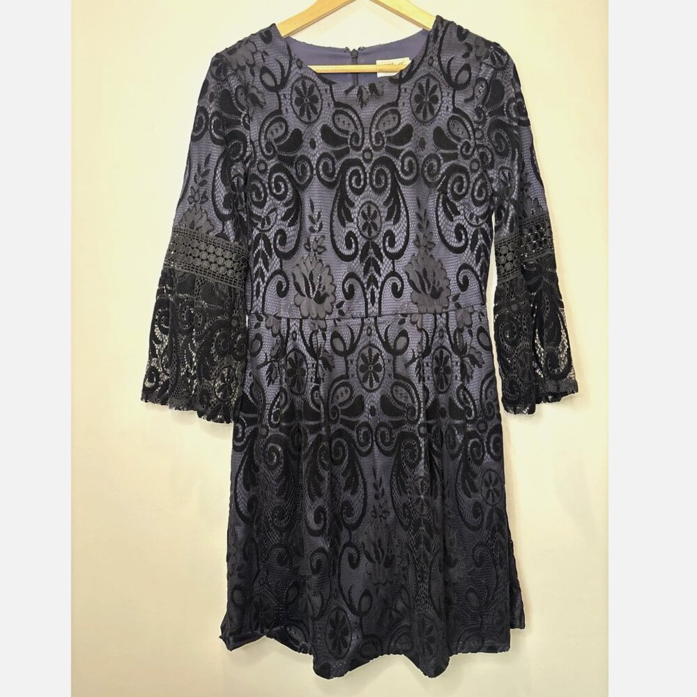 Eliza J Lace Mesh Overlay Whimsigoth Fairy Grunge Evening Dress Size 6 -B140